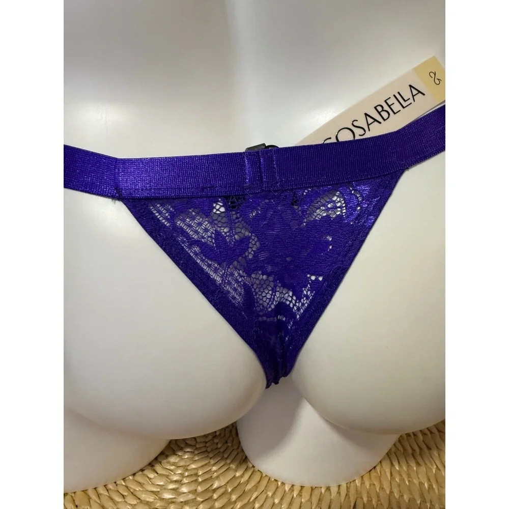 Cosabella‎ Romantic Violet Lace Thong Size L
